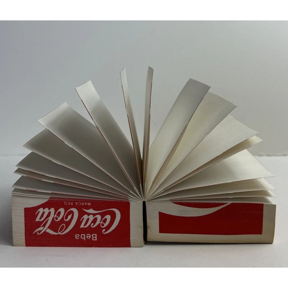 Vintage Coca-Cola Note Pad Paper Cube Brazil‎ Edition, Red Bebe